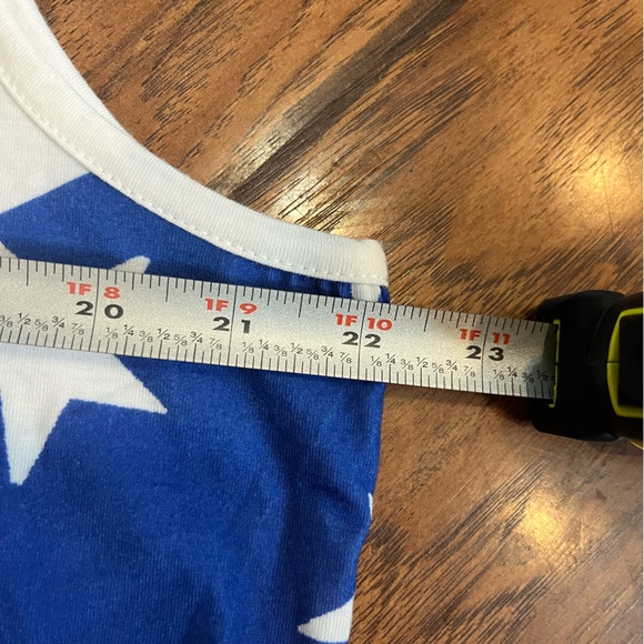 Nice! 4th of July tank top women’s 2XL soft comfort USA flag red white blue - Picture 3 of 7